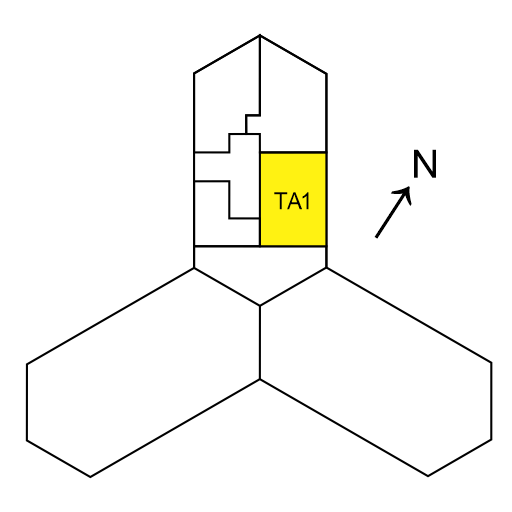 جزییات پلان واحد TA 1 طبقه 48